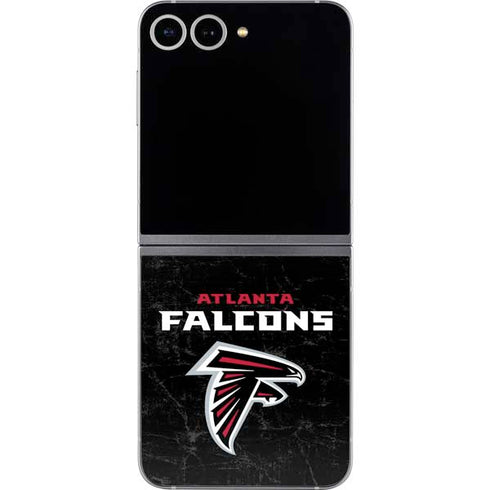 NFL Atlanta Falcons Distressed Galaxy Z Flip6 Skin